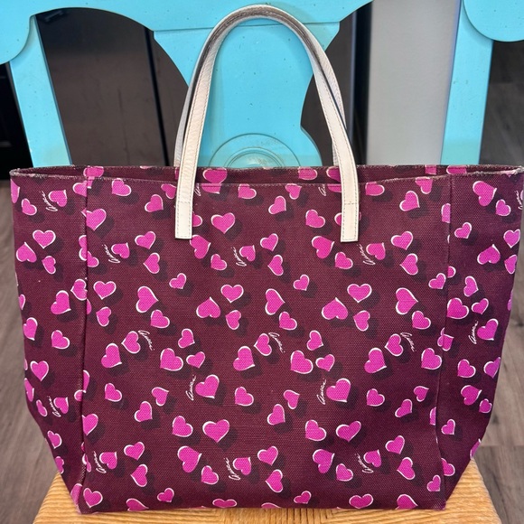 Gucci Heart Tote Limited Edition bordeaux and pink with COA - Picture 5 of 17